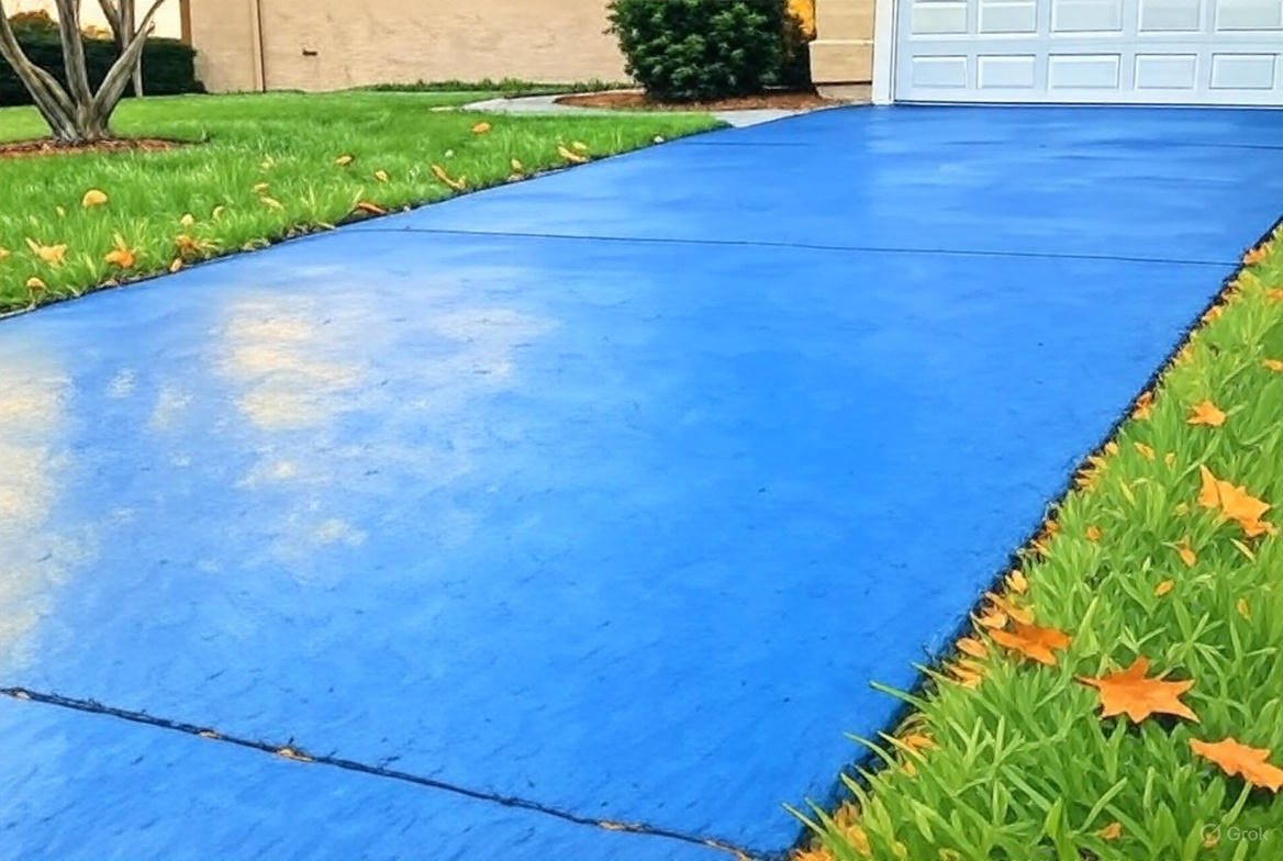 Solid Color Driveway Coating Orlando